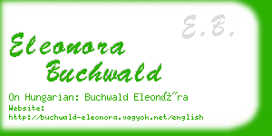 eleonora buchwald business card